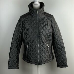 MARC NEW YORK™️ Women's Size M Lightweight Gray Quilted Puffer Full-zip Jacket